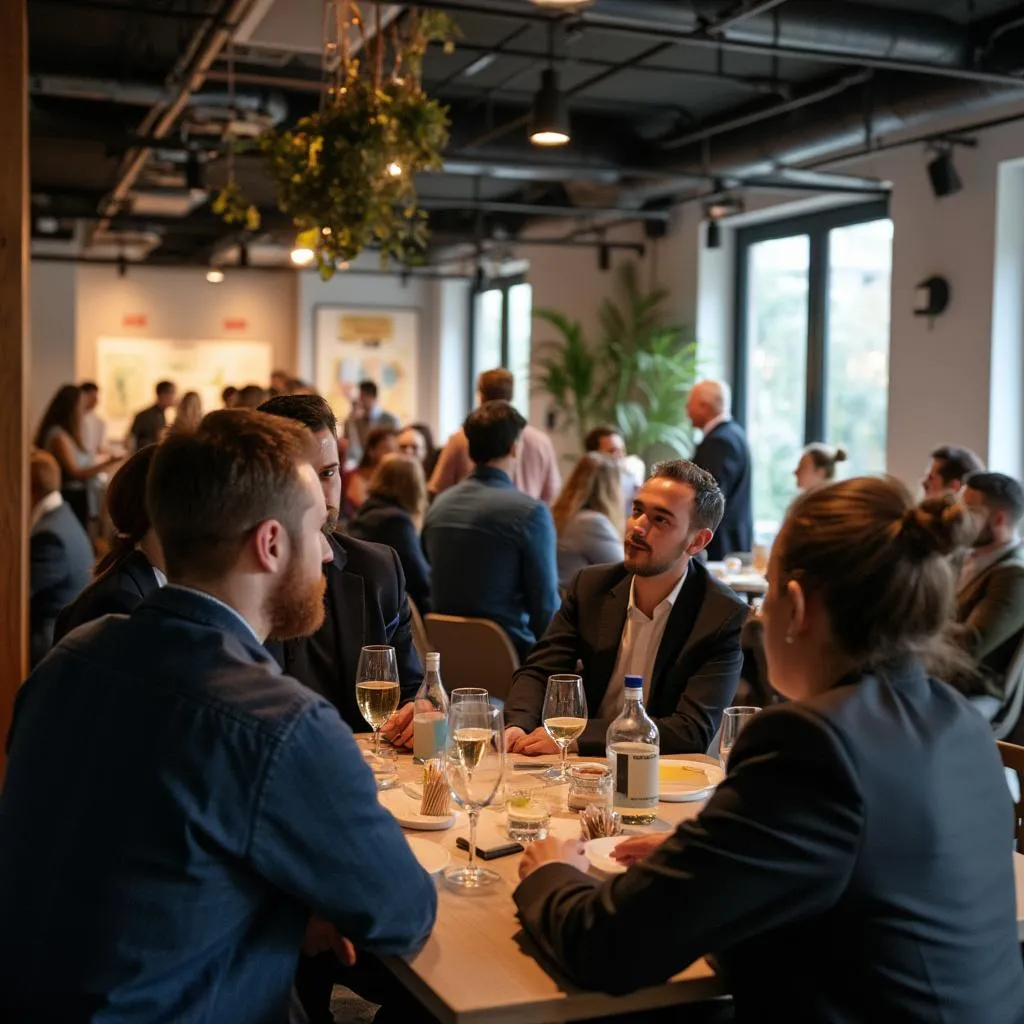 İş topluluğu networking etkinliği